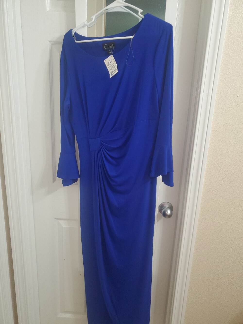 Connected Apparel Bright Blue Maxi Dress